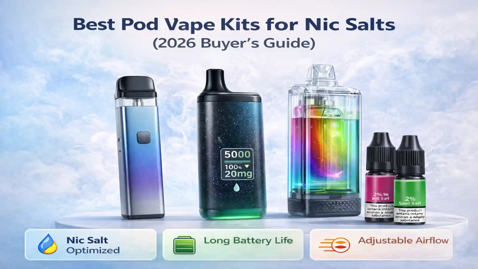 Best Pod Vape Kits for Nic Salts (2026 Buyer's Guide) | VapeSales Vape Sales Best Pod Vape Kits for Nic Salts (2026 Buyer's Guide) | VapeSales Vape Sales