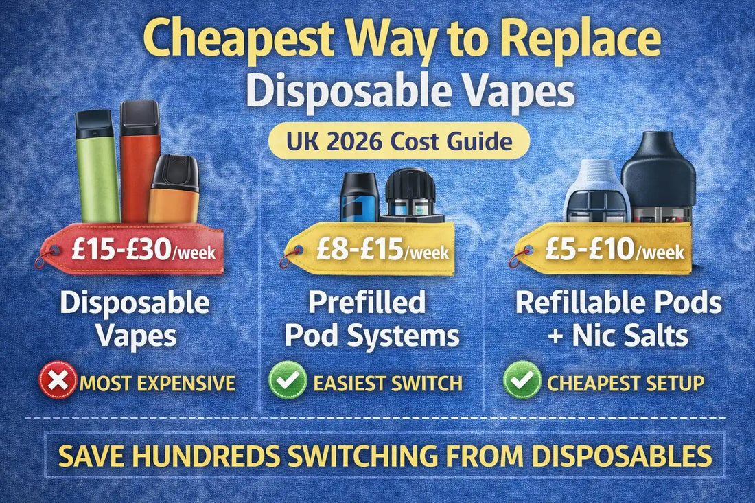Cheapest Way to Replace Disposable Vapes UK (2026 Cost Guide)