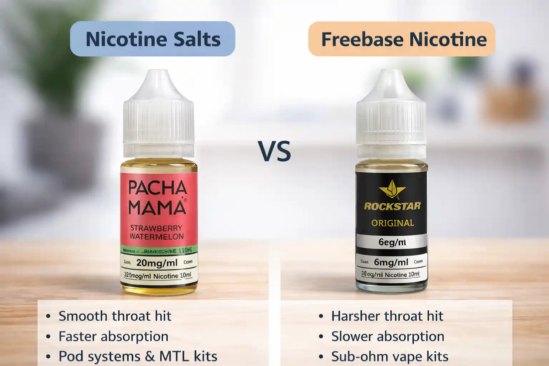 Nicotine Salts vs Freebase Nicotine (2026 Guide) | VapeSales