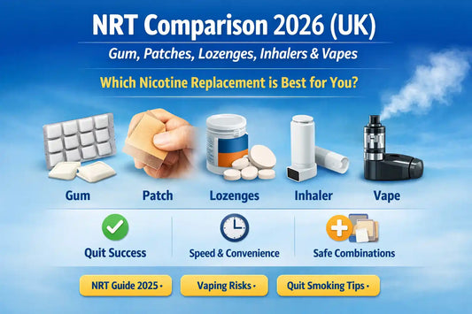 NRT Comparison 2026 (UK): Gum, Patches, Lozenges, Vapes