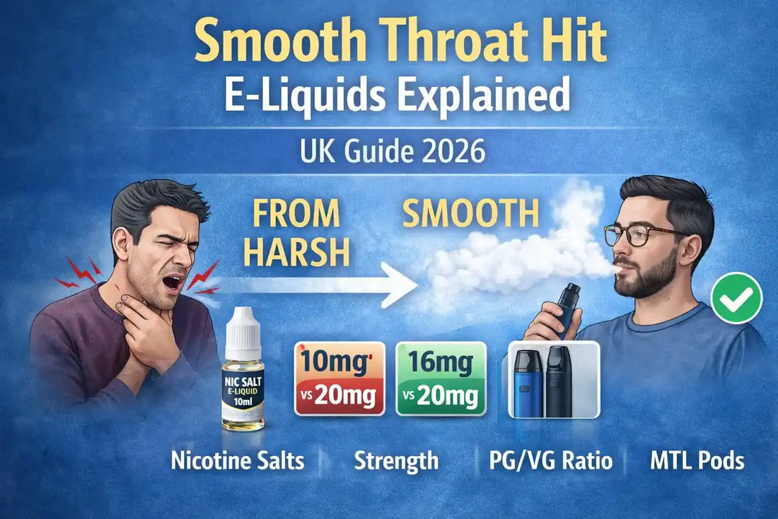Smooth Throat Hit E-Liquids Explained (UK Guide 2026)