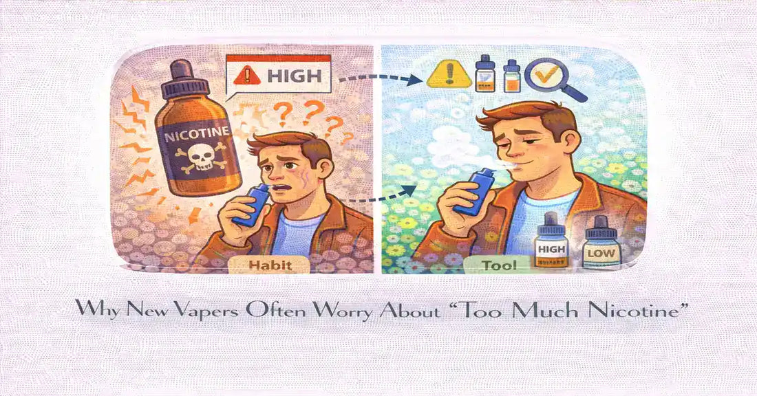 Why New Vapers Often Worry About “Too Much Nicotine”