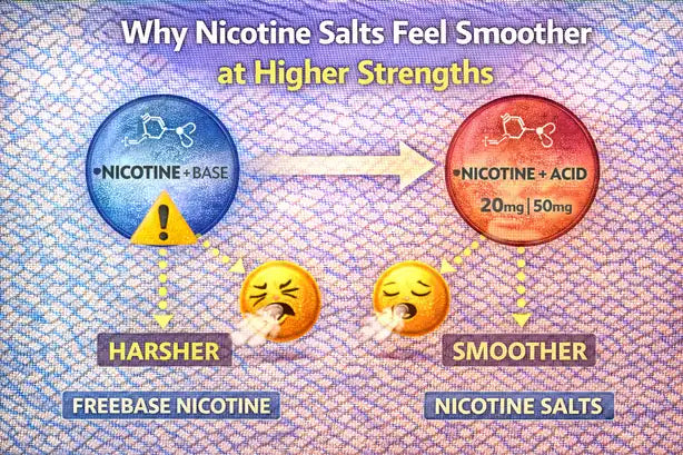 Why Nicotine Salts Feel Smoother at Higher Strengths