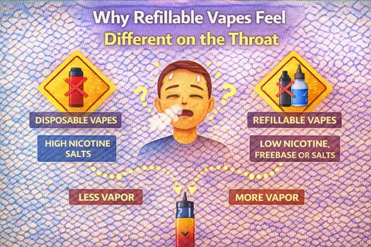 Why Refillable Vapes Feel Different on the Throat