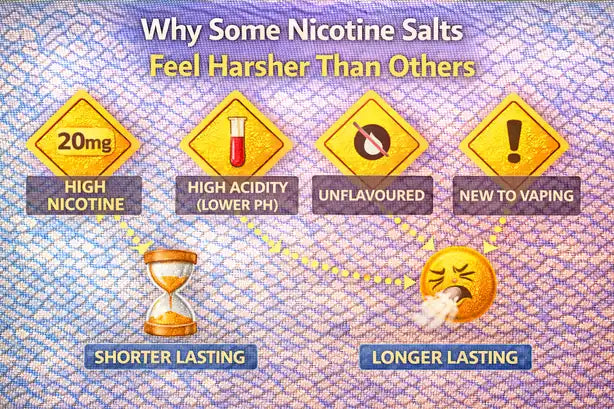 Why Some Nicotine Salts Feel Harsher Than Others