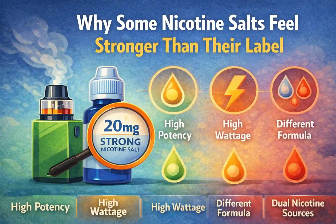 Why Some Nicotine Salts Feel Stronger Than Their Label