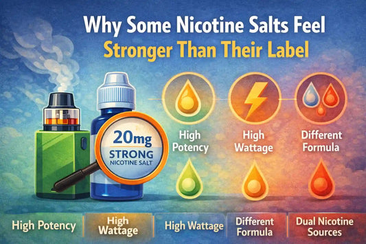 Why Some Nicotine Salts Feel Stronger Than Their Label