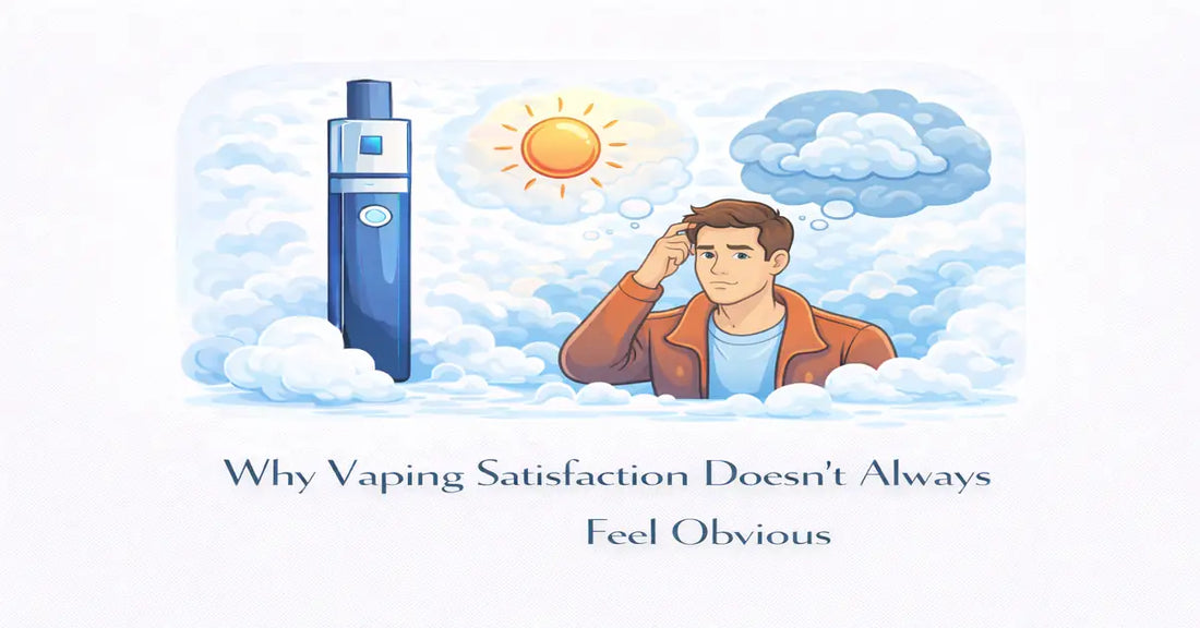 Why Vaping Satisfaction Doesn’t Always Feel Obvious