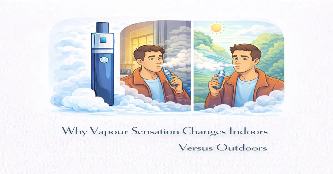 Why Vapour Sensation Changes Indoors Versus Outdoors