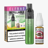 Elf Bar EV5000 Starter Kit & Elfliq Nic Salt 10ml E-Liquid Combo Pack - Vaperdeals