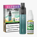 Elf Bar EV5000 Starter Kit & Elfliq Nic Salt 10ml E-Liquid Combo Pack - Vaperdeals