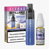 Elf Bar EV5000 Starter Kit & Elfliq Nic Salt 10ml E-Liquid Combo Pack - Vaperdeals