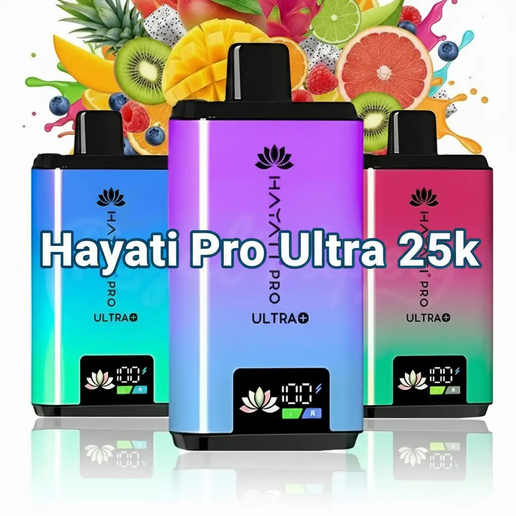 Hayati Pro Ultra+ 25000 Puffs Vape Kit | 9.95 | VapeSales UK Vape Sales Hayati Pro Ultra+ 25000 Puffs Vape Kit | 9.95 | VapeSales UK Vape Sales
