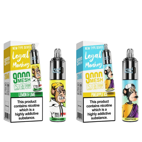 Legal Monkey 9000 puffs Disposable Vape - £3.99 | UK Vape Deals