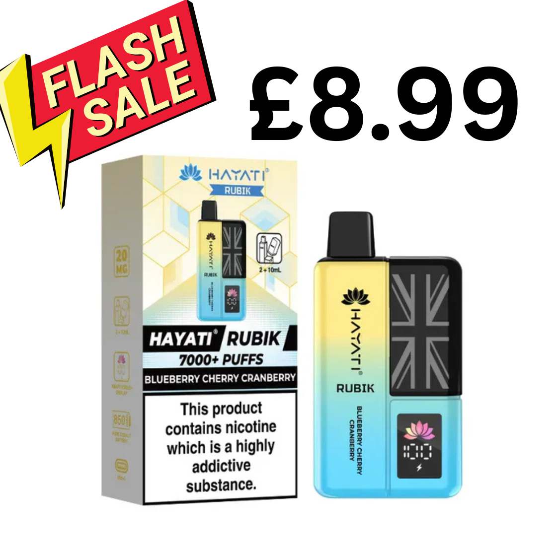 Hayati Rubik 7000 Prefilled Vape Kit - £8.99