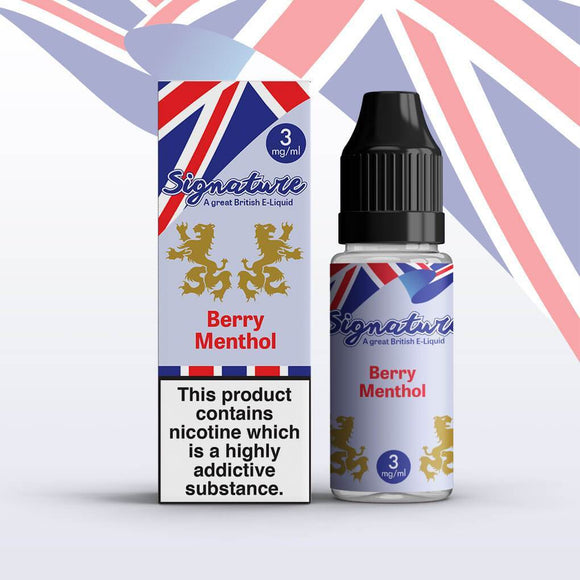 Signature - Berry Menthol - 10ml (Pack of 10) - Vaperdeals